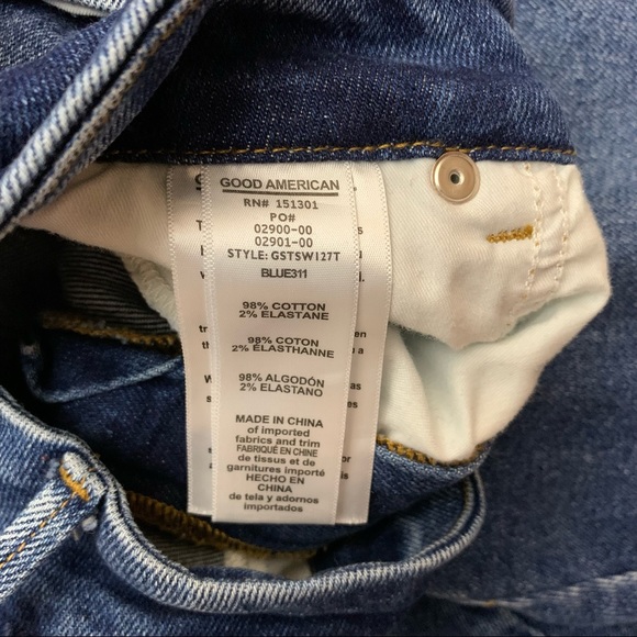 Good American Good Straight Twisted Seam Jeans - Picture 6 of 7